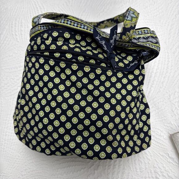 Vera Bradley Cambridge Green Blue,black Shoulder Handbag Medium - Picture 7 of 15